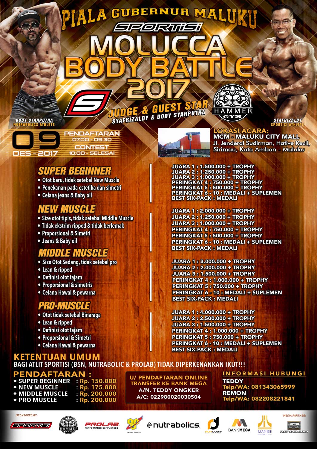 Sportisi Body Battle Molucca Ambon 2017